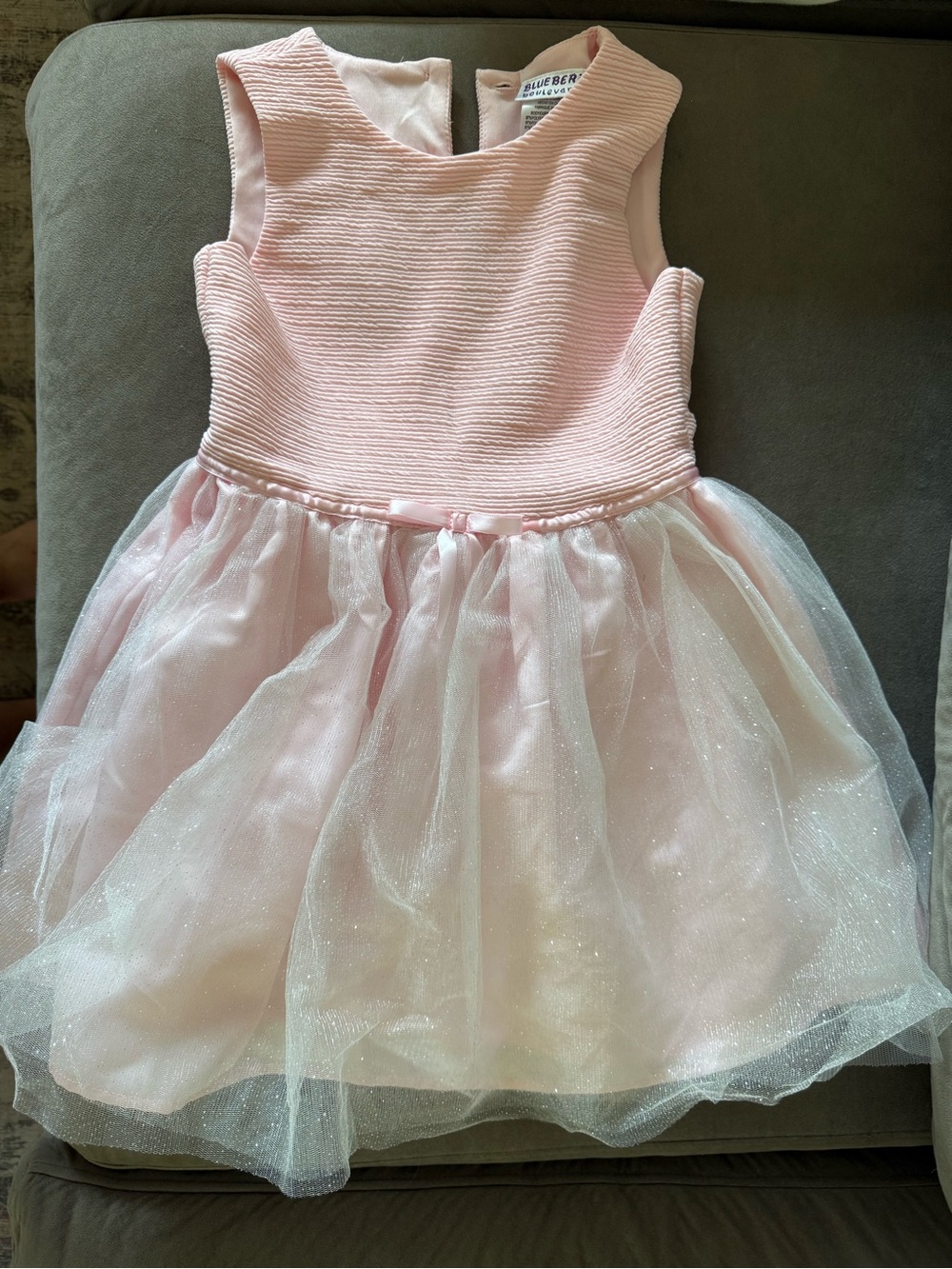 Classic Pink Tulle Party Dress for Kids - Glitter Skirt